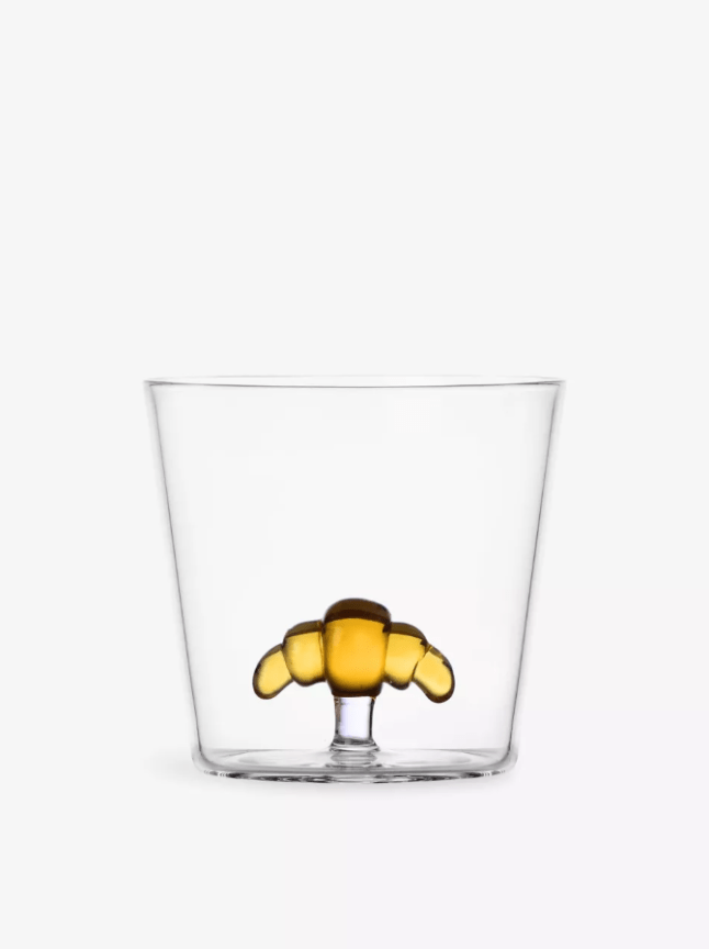 Glass with small croissan inside