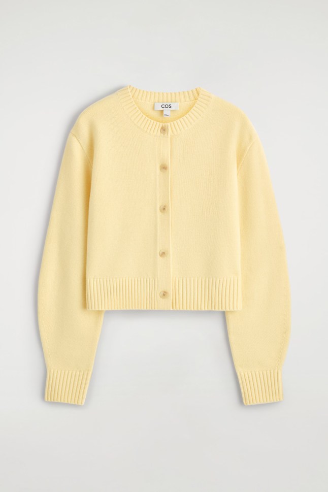 Yellow cardigan