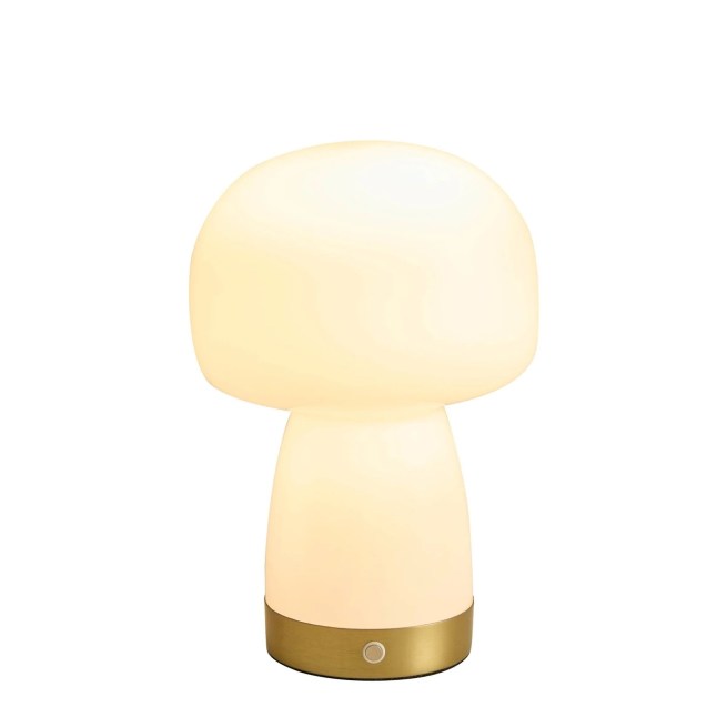 Rechargable mushroom shaped lamp