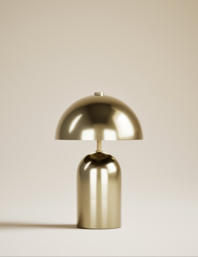 Gold touch lamp