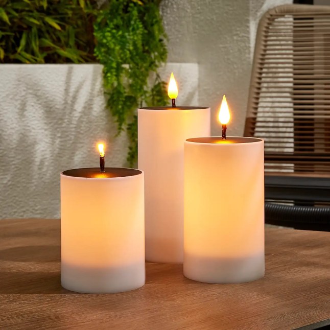 Solar powered candles