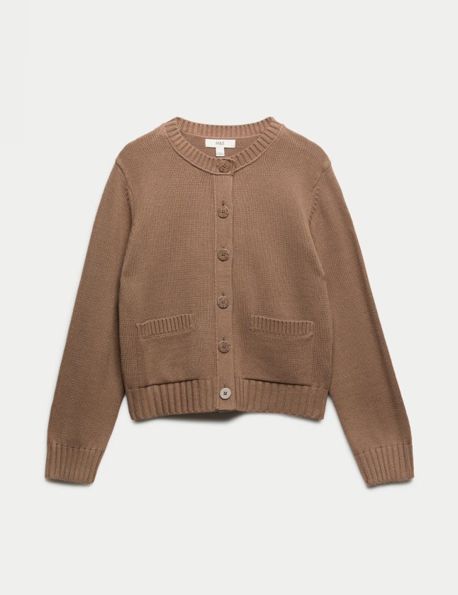 Brown cardigan