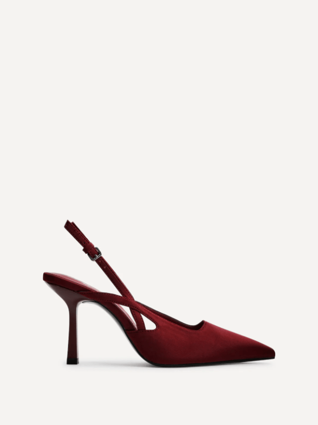 Red closed toe heel