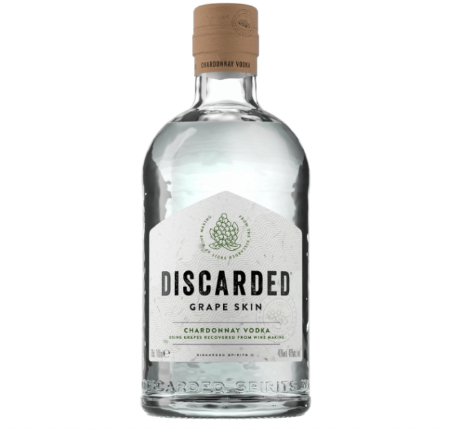 Glass bottle of vodka