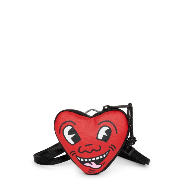 Heart shaped Keith Haring x Eastpak bag
