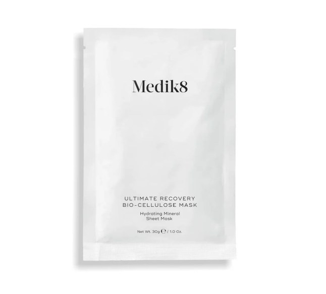 White Medik8 sheek mask packet